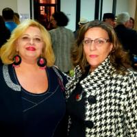 Avec la poétesse Francoise Hachem